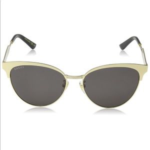 GUCCI 56MM Metal Clubmaster Sunglasses